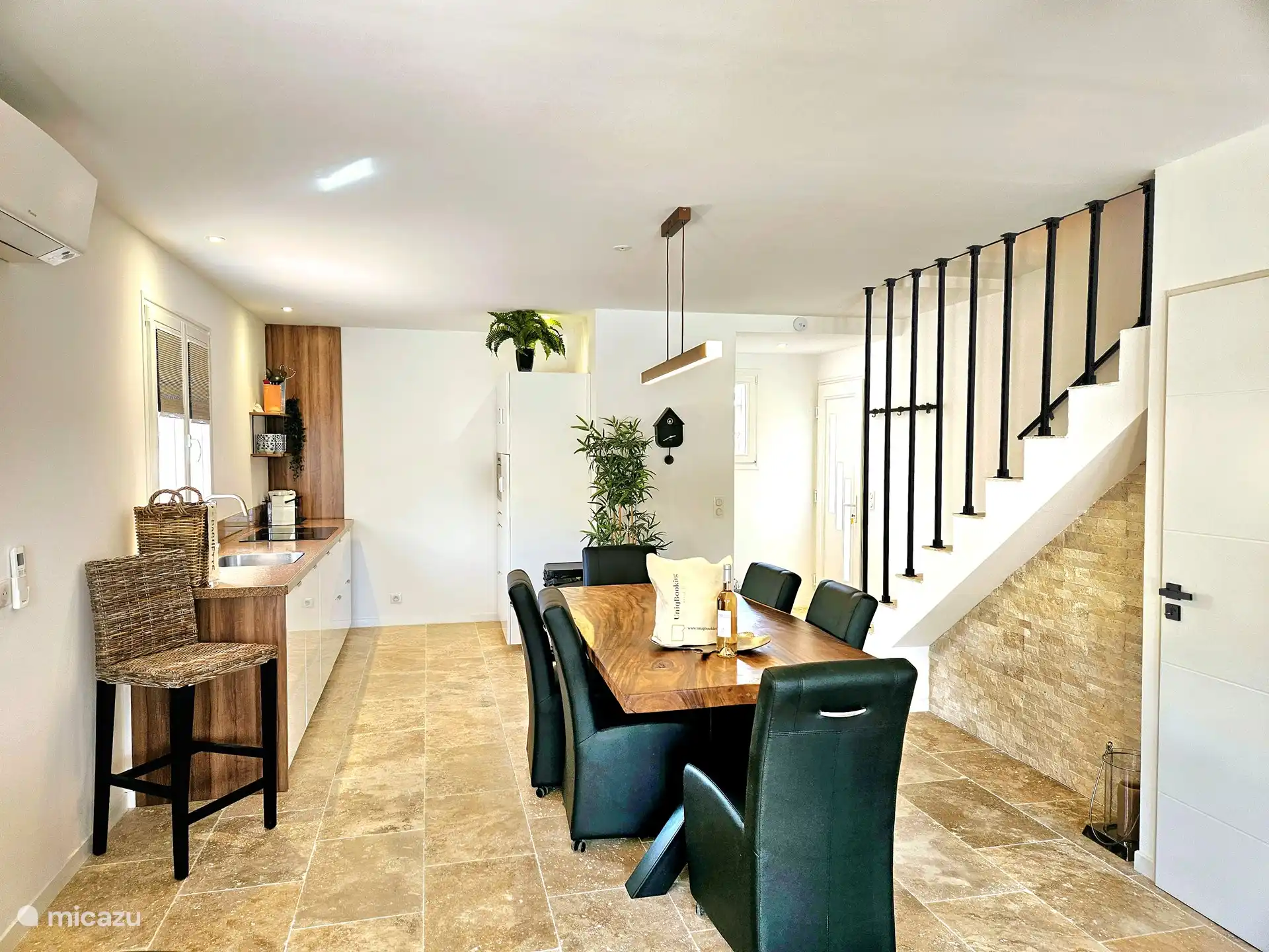 Escalera con seguridad