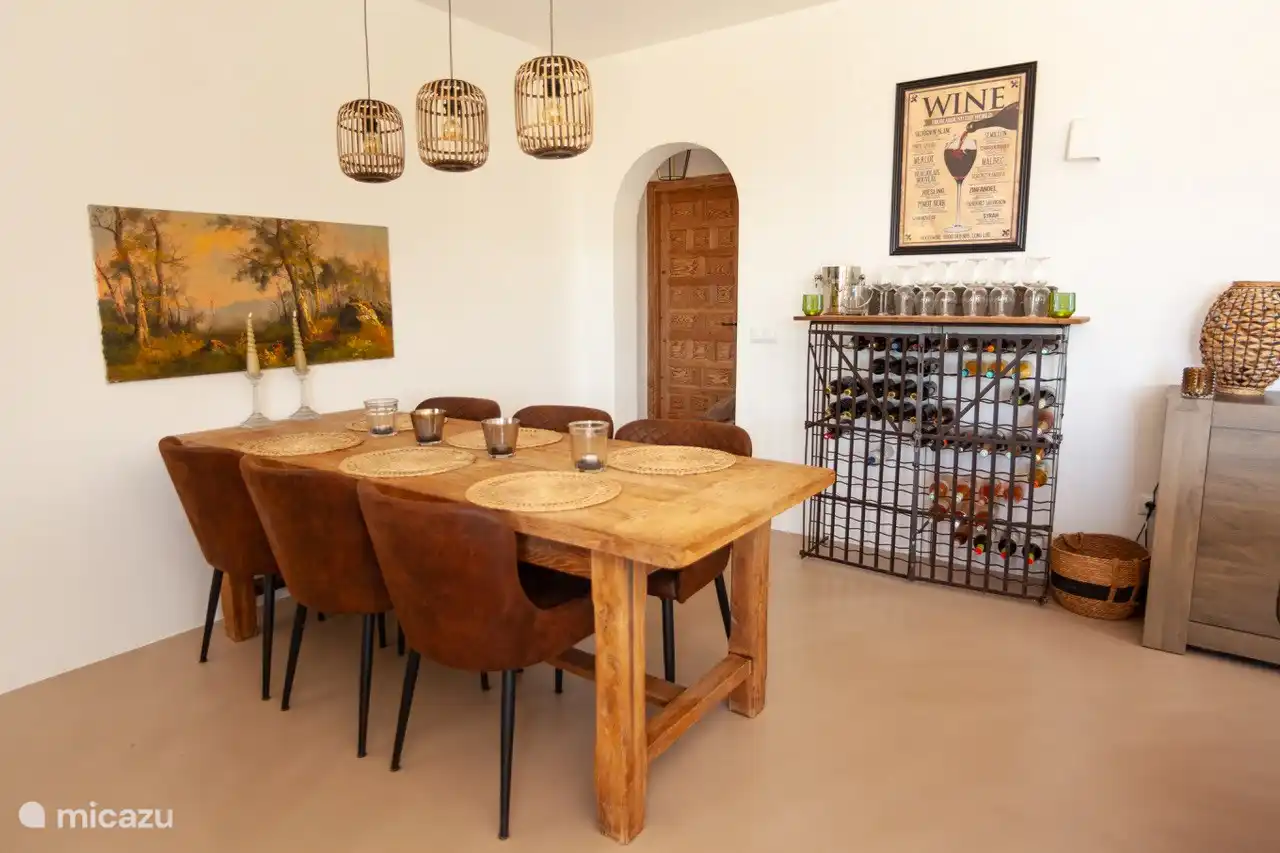 Essbereich im Wohnzimmer