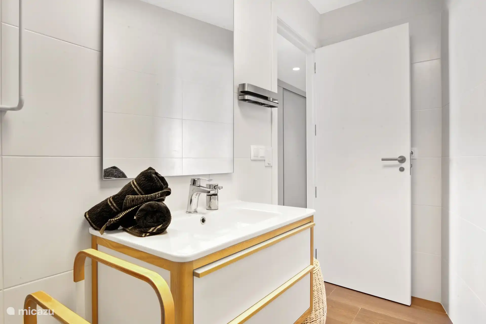 Bathroom in master bedroom seen from a different perspective.