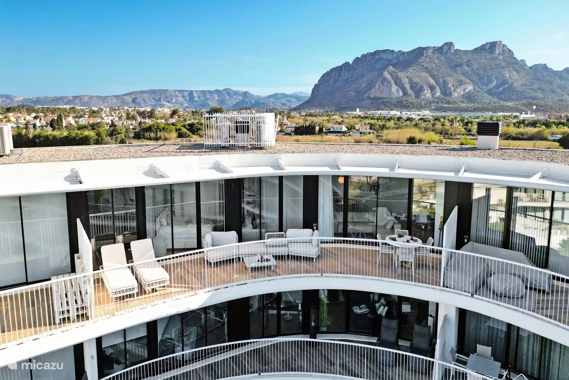 This is our penthouse with terrace.