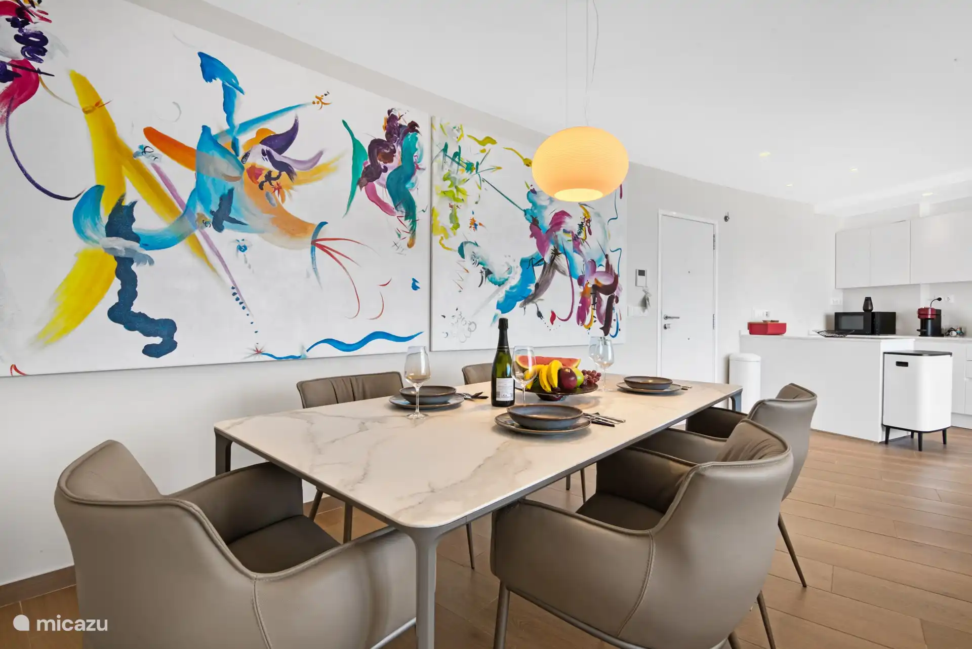 different perspective from the living room.