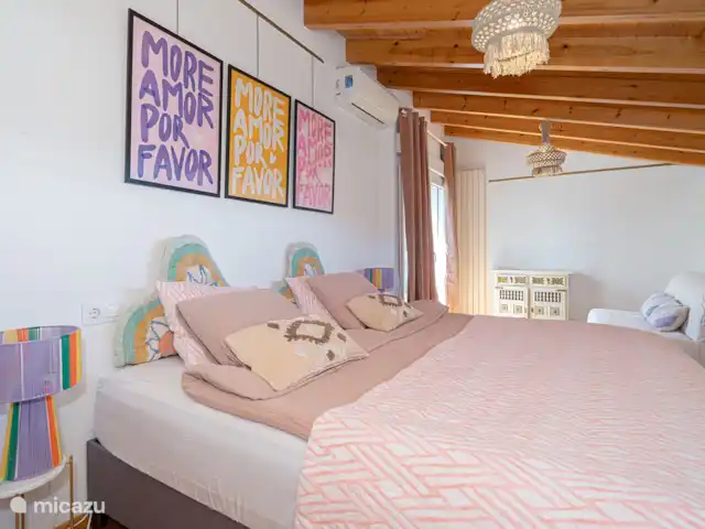 Villa Fave | Espagne, Costa Blanca, Jávea - villa Grande chambre à l'étage avec lit 2x2m