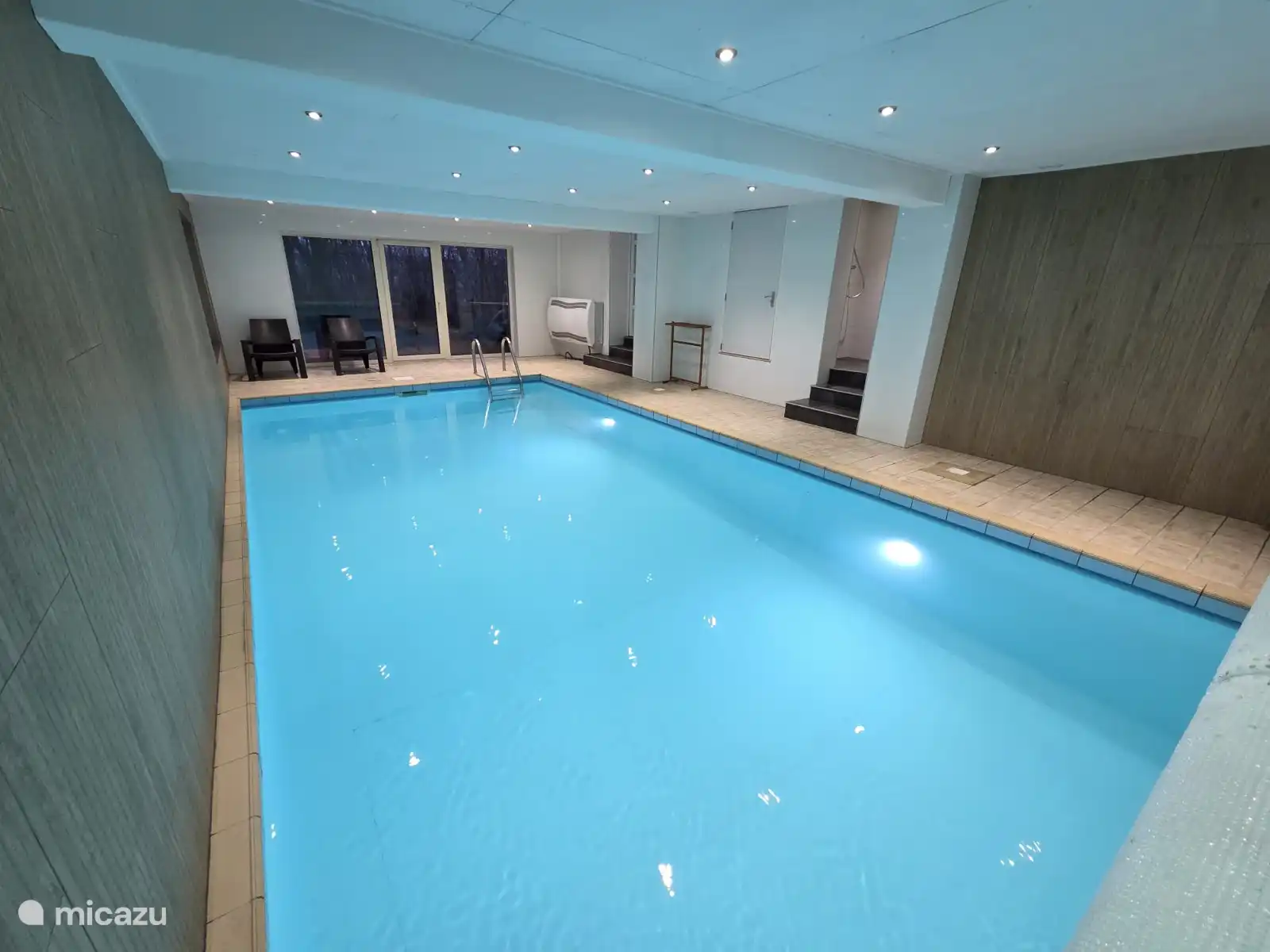 Piscine couverte arrière gauche