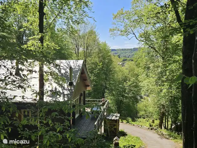 Chalet en bois des Ardennes vue WIFI | Belgique, Ardennes, Manhay - chalet Chalet dans la verdure avec vue