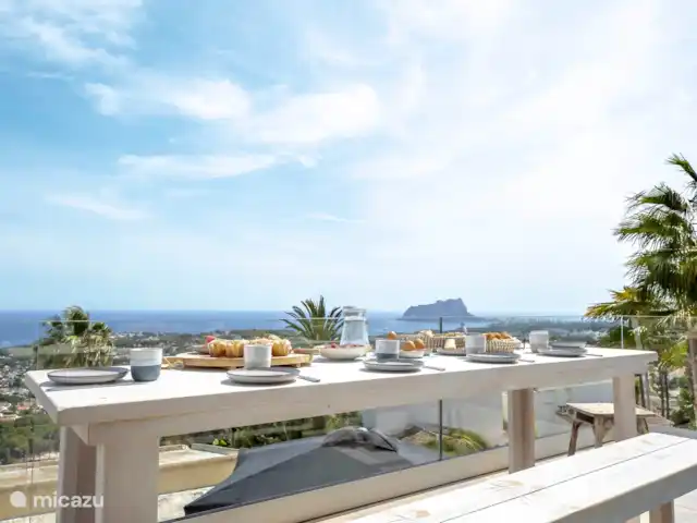 Villa Limonero - Vue Mer Panoramique | Espagne, Costa Blanca, Teulada - villa Villa Limonero - Terras om heerlijk te ontbijten met zeezicht.