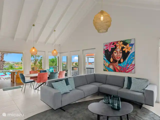 Villa Thalassa Vista Royal en Curazao, Banda Arriba (este), Jan Thiel - villa Sala de estar