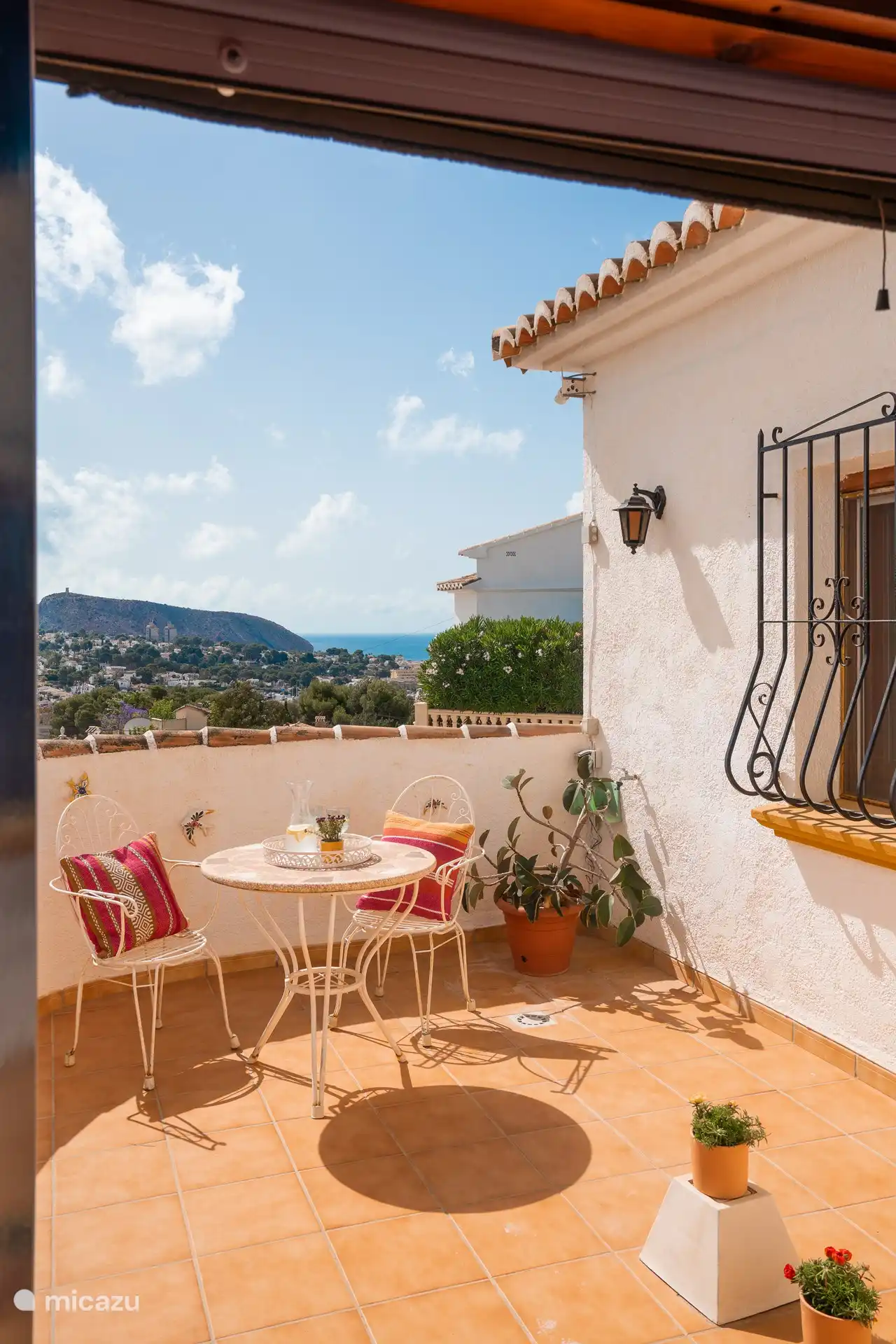 Chambre Terrasse Violette avec vue sur la mer