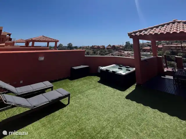 Location de Vacances Espagne, Costa del Sol, Marbella, penthouse - Penthouse Marbella Jacuzzi & vue mer Zone sur le toit