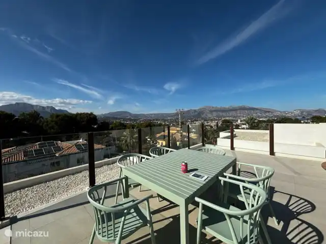 Wandelen, Spanje, Costa Blanca, Albir, villa Moderne villa met tuin en zwembad Dakterras