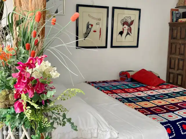 Studio Benissa | Espagne, Costa Blanca, Benissa - studio Espace nuit avec lit large et extra long, tout est prévu pour cela (sans frais supplémentaires)