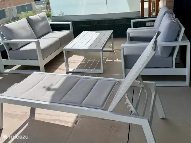 Location de Vacances Espagne, Costa Blanca, Finestrat, appartement - Casa Vista Maravilla Terrasse (salon / table salon / table à manger pour 4 personnes en cours de route)