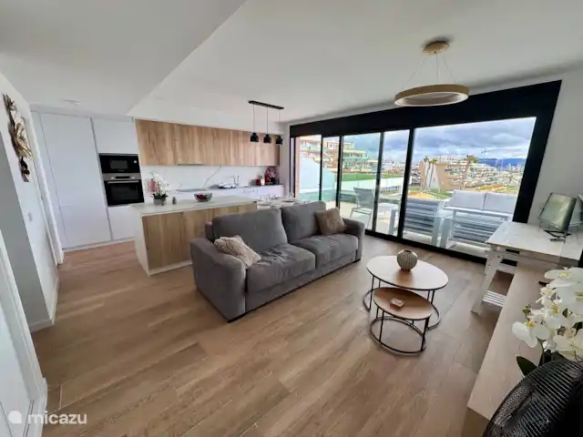 Location de Vacances Espagne, Costa Blanca, Finestrat, appartement - Casa Vista Maravilla Salon (cuisine, salon et bureau)