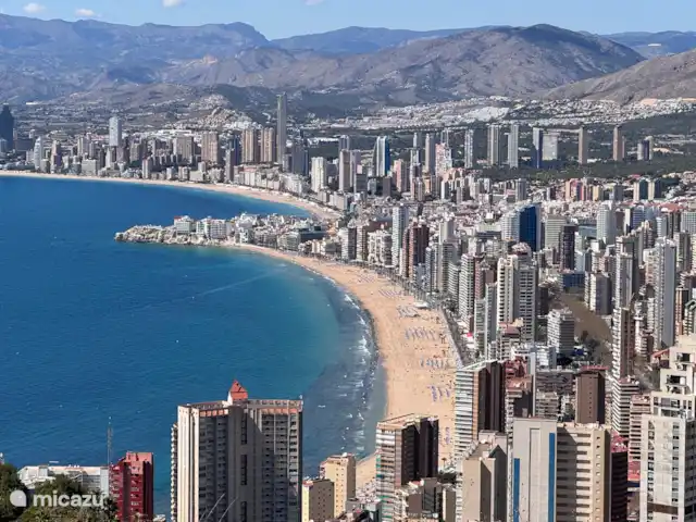 Location de Vacances Espagne, Costa Blanca, Finestrat, appartement - Casa Vista Maravilla Vue de Benidorm (depuis la croix de Benidorm)