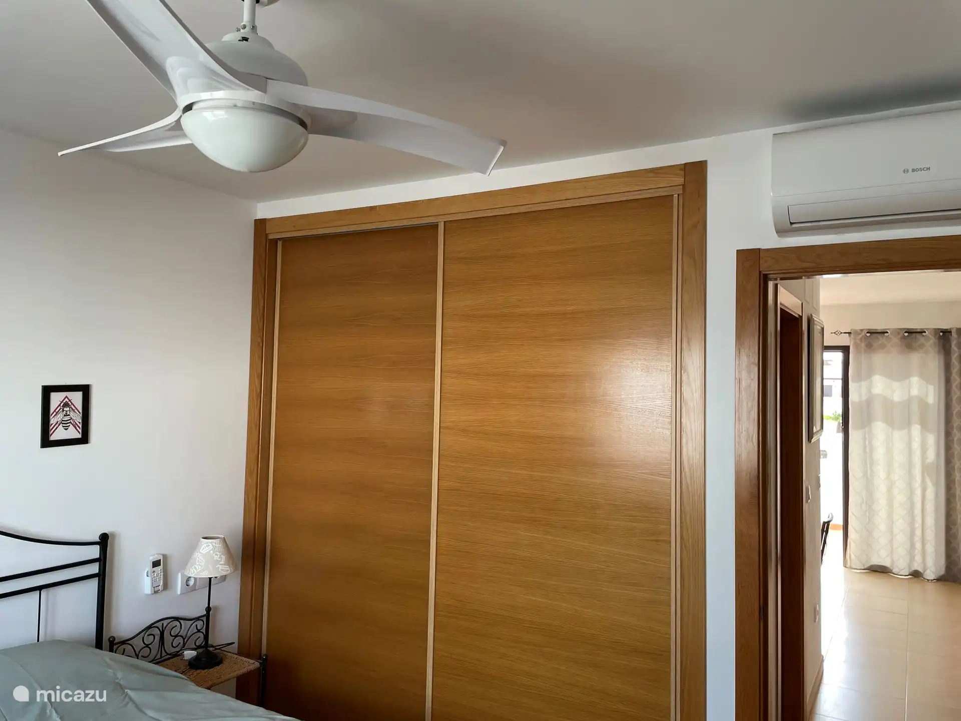 Spacious closet and air conditioners