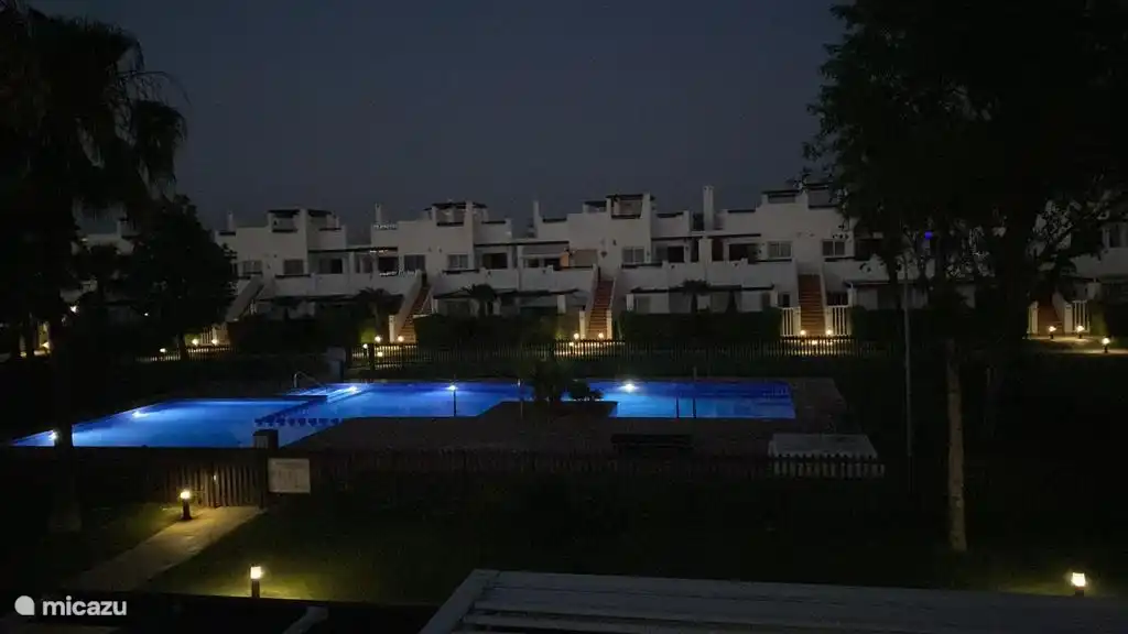 Evening view from the roof terrace