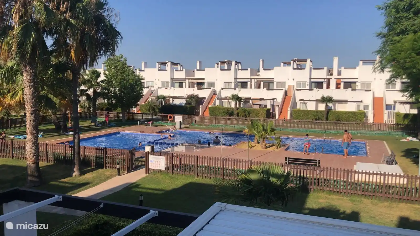 Daytime view from roof terrace