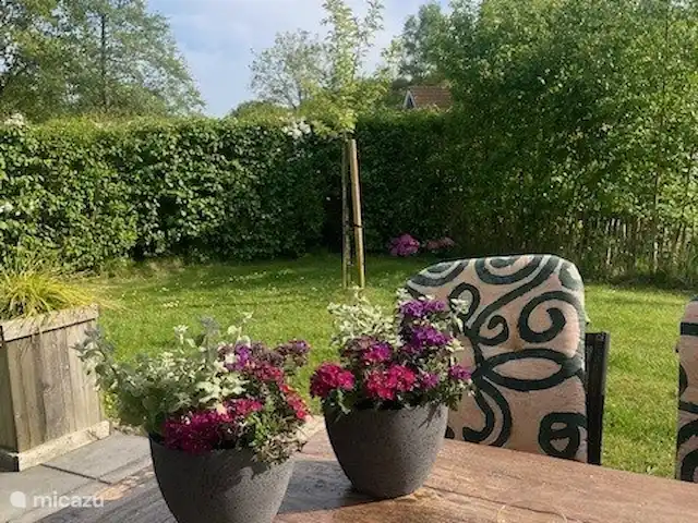 Le front de mer | Pays-Bas, Frise, Sint Nicolaasga - maison de vacances Jardin avec auvent