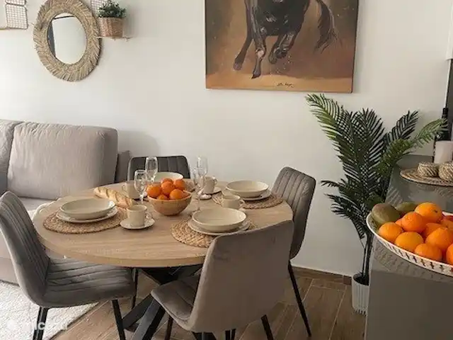Casa de Cinta huren in Spanje, Costa Blanca, Orihuela Costa - appartement Genieten van het ontbijt, lunch en het diner. Natuurlijk ook geschikt om de krant te lezen of om een spelletje te doen.