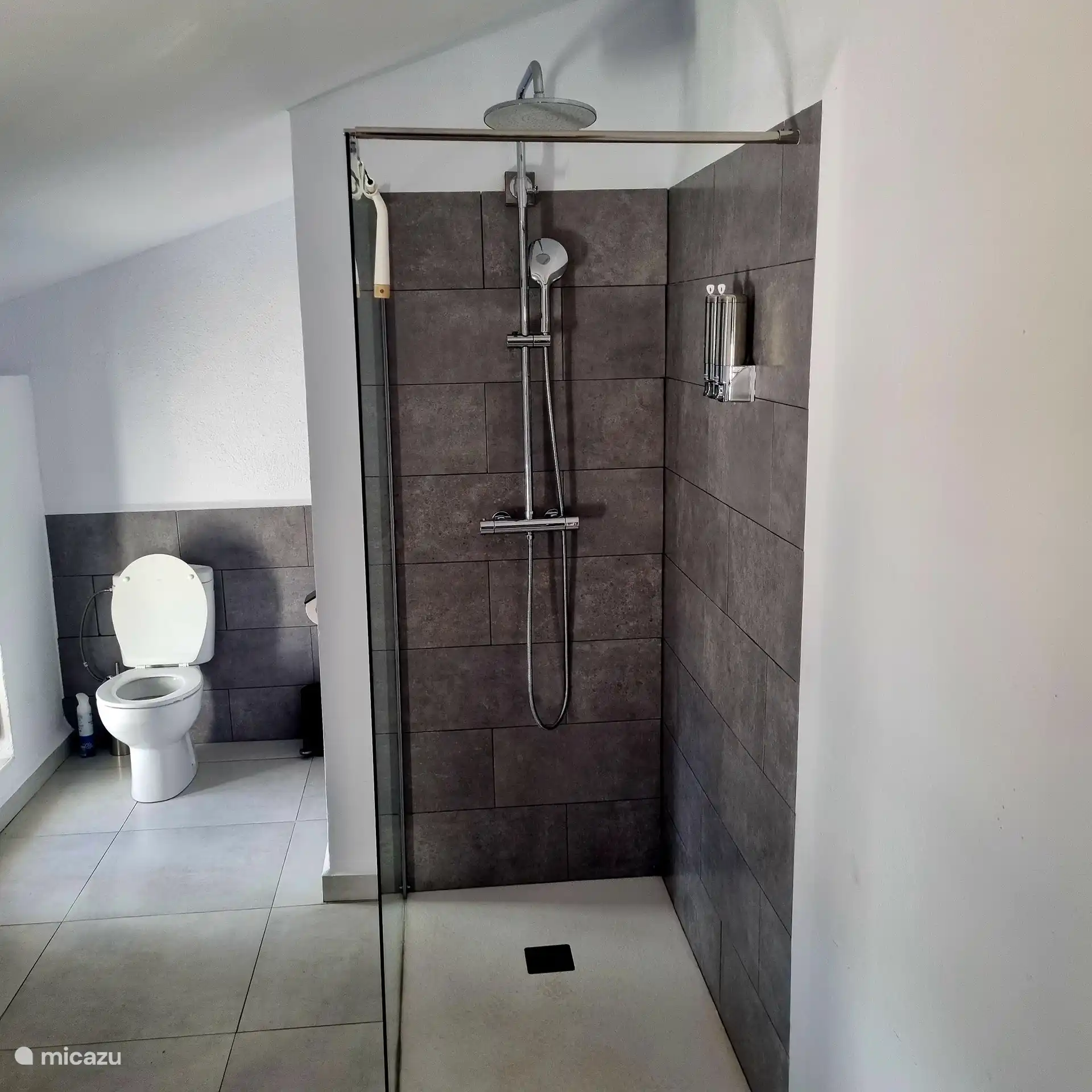 Bathroom with walk-in shower
