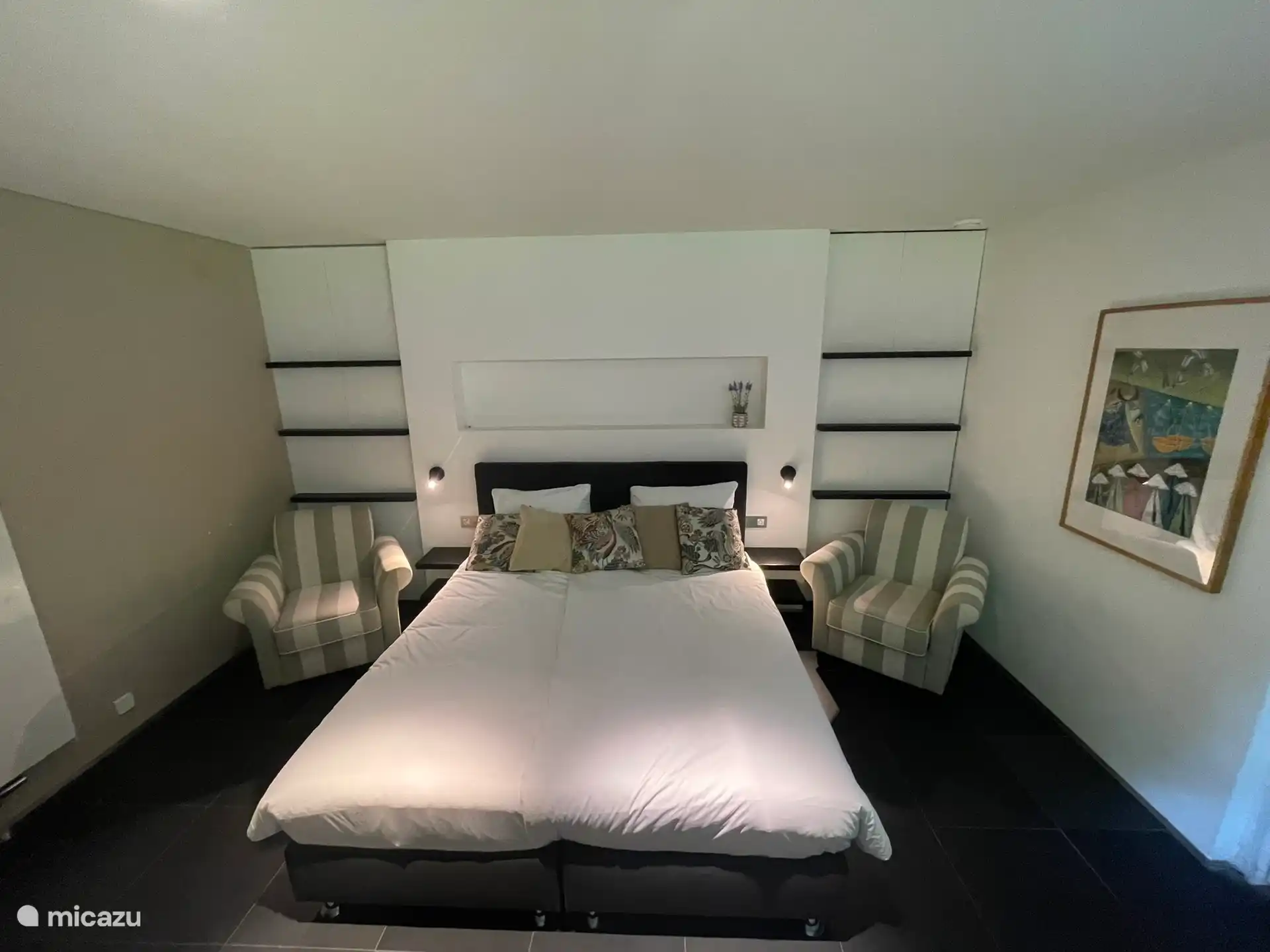 Twee persoonsslaapkamer in souterrain