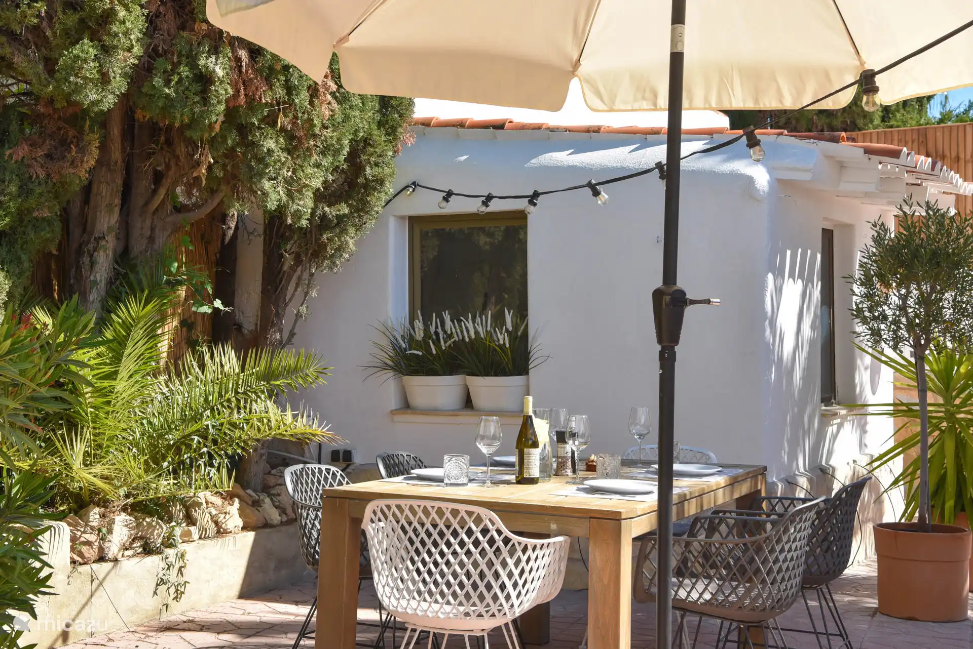 Ambiente del patio trasero