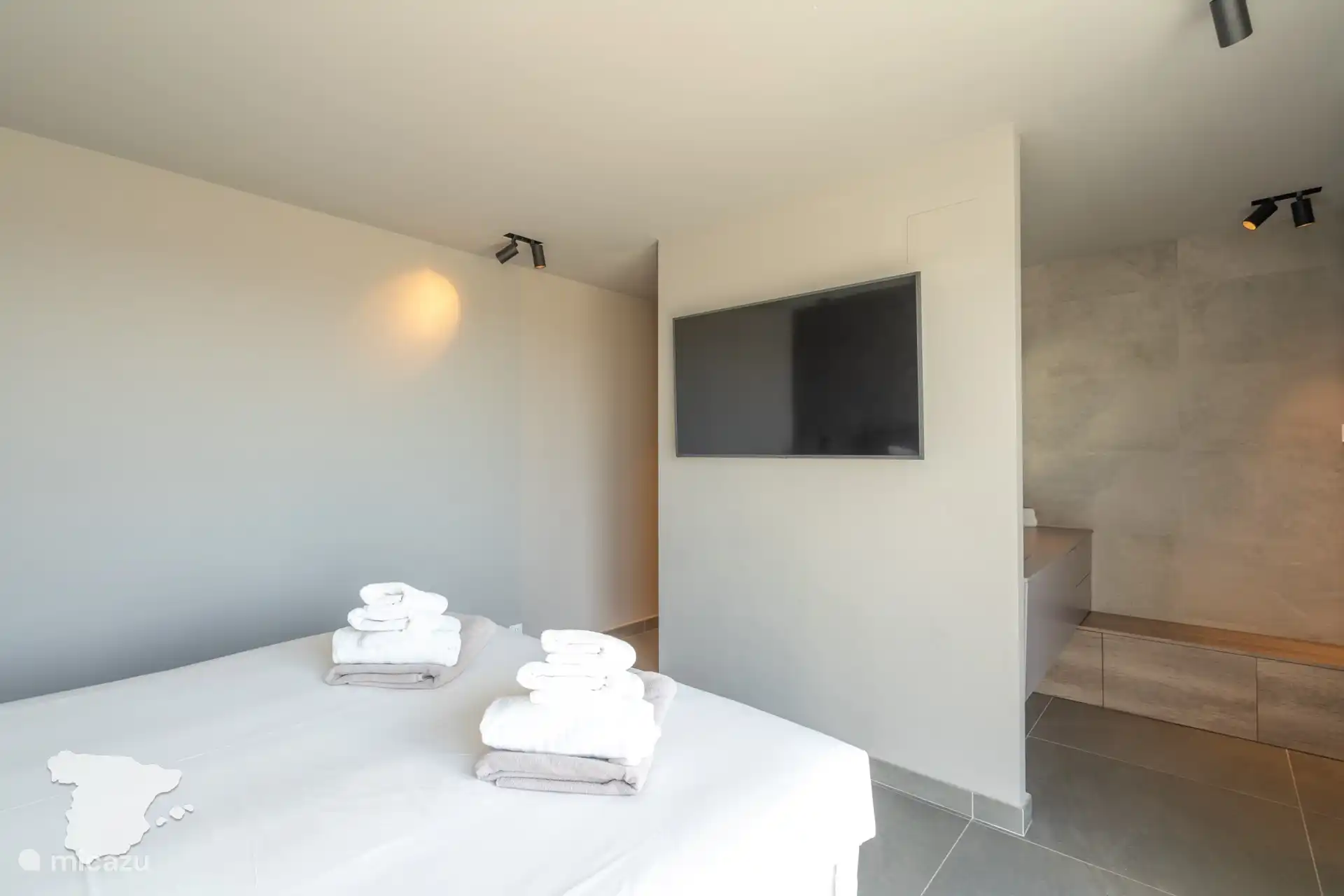 Slaapkamer met ensuite badkamer