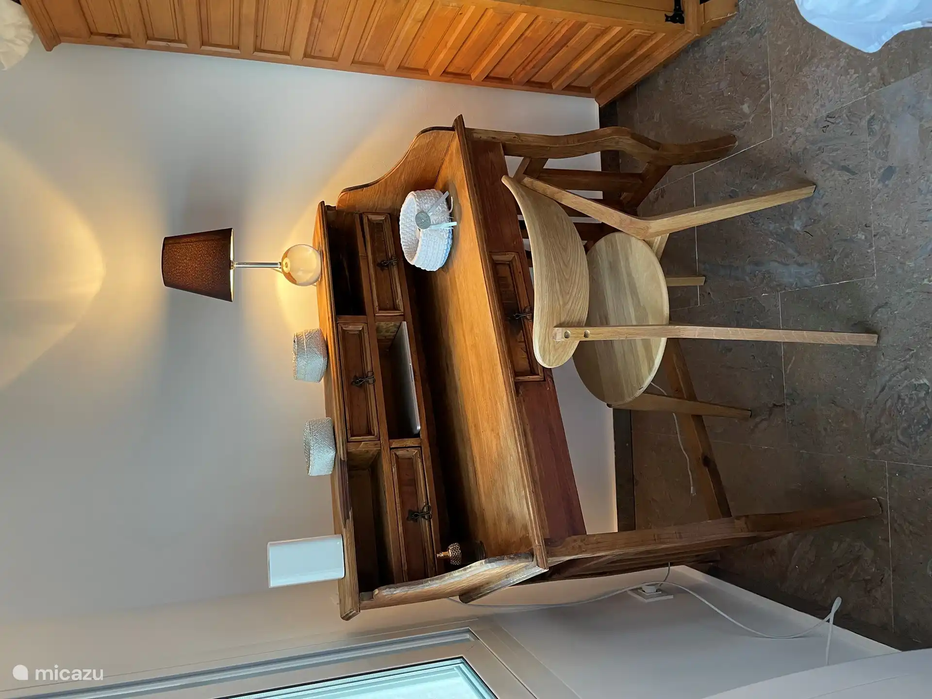 Detail des Zimmers mit Meerblick