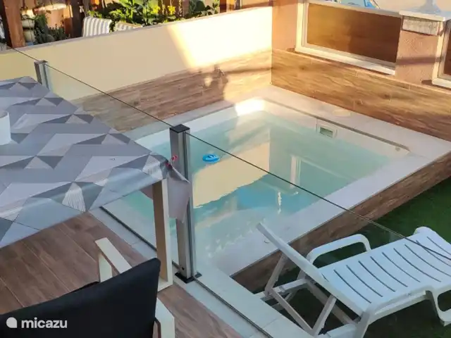 Prachtige zonsopgang  huren in Spanje, Murcia, Los Alcázares - vakantiehuis Eettafel met buitenzwembad