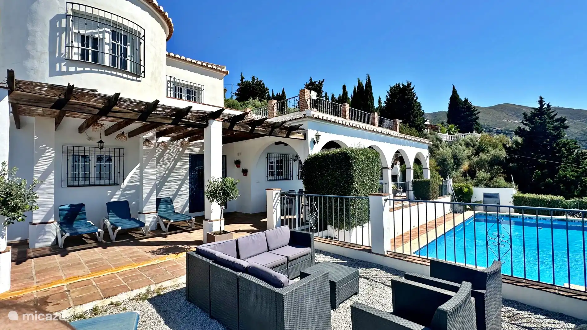 Villa Málaga mit eingezäuntem Pool in Spanien, Andalusien, Cómpeta - chalet