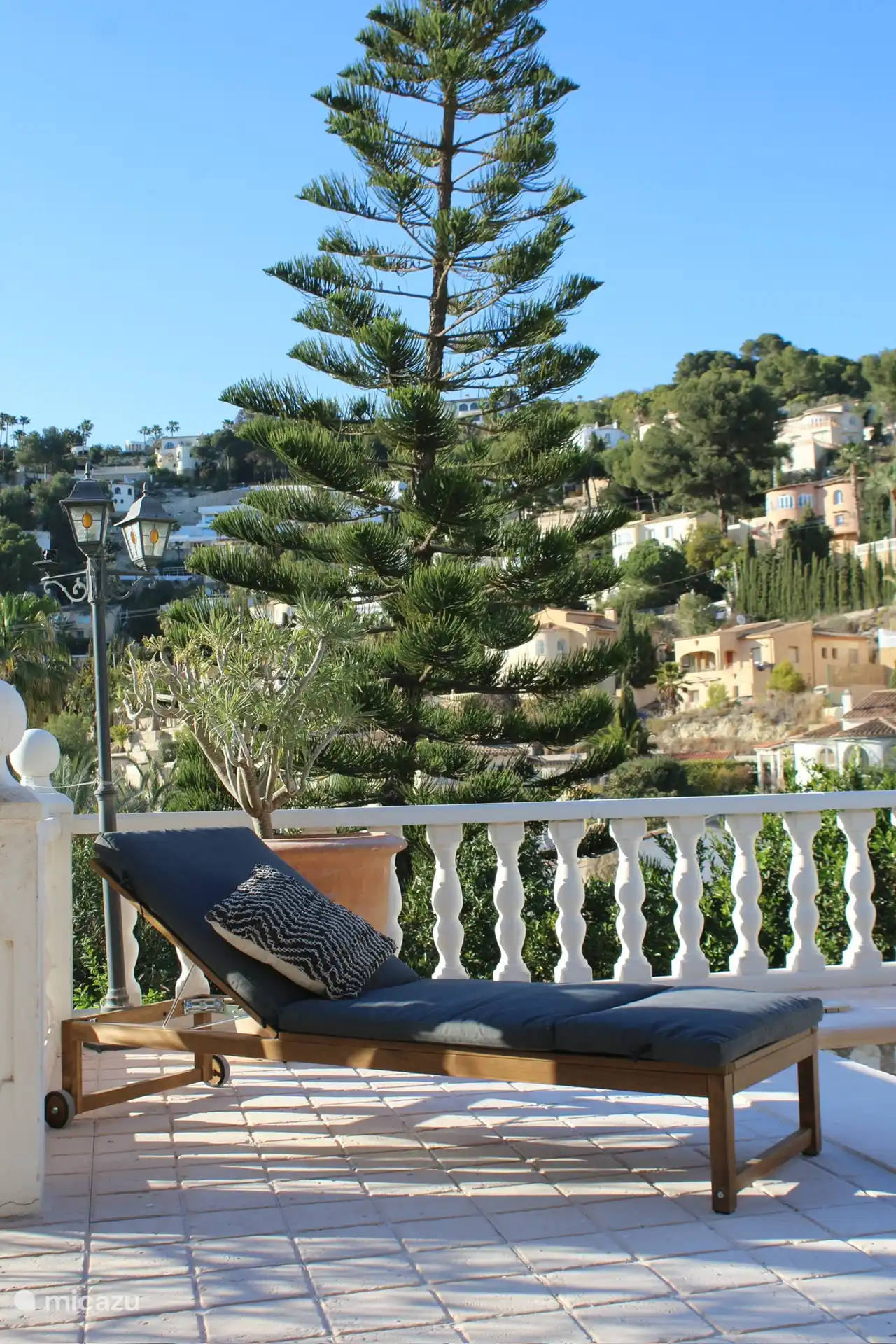 Uitzicht bij het prive zwembad