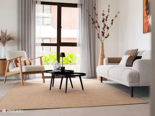 Location de Vacances Curaçao, Curaçao-Centre, Willemstad, appartement - L’appartement de luxe The Wharf MT Se détendre dans le salon climatisé peut également être agréable.