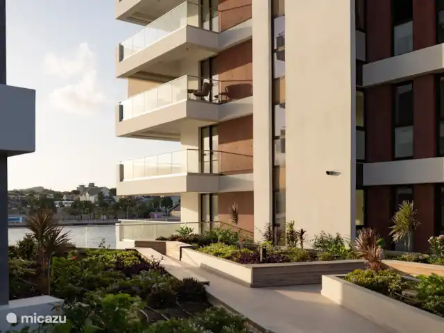 Location de Vacances Curaçao, Curaçao-Centre, Willemstad, appartement - L’appartement de luxe The Wharf MT Jardin magnifiquement aménagé.