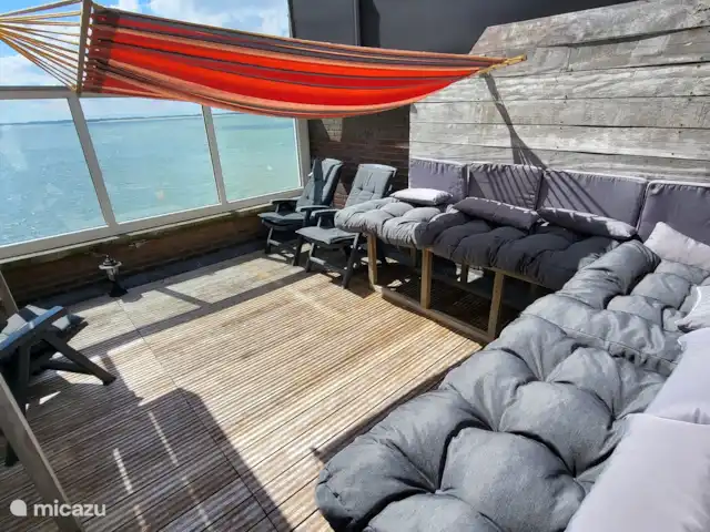 Maison de vacances vue mer | Pays-Bas, Zélande, Flessingue - maison de vacances Toit terrasse avec hamac pour 2 personnes.