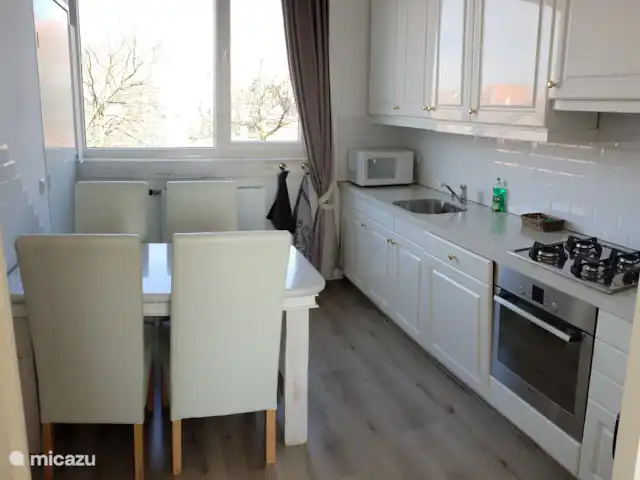Maison de vacances vue mer | Pays-Bas, Zélande, Flessingue - maison de vacances Cuisine 2 (rez-de-chaussée) également avec table à manger pour 4 personnes.