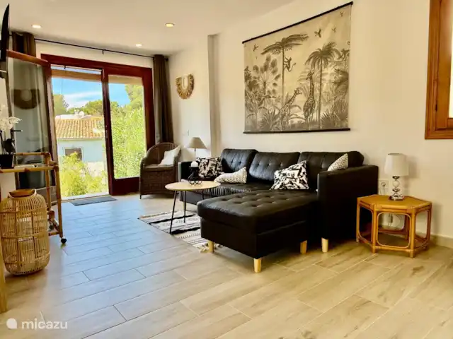 El Portet Vrijstaand Villa huren in Spanje, Costa Blanca, Moraira - vakantiehuis Woonkamer met loungebank