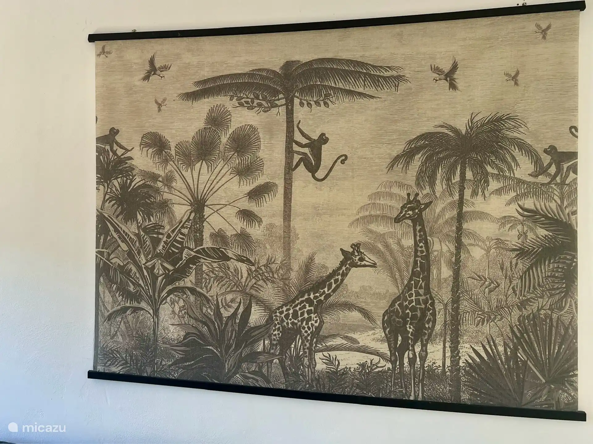 Gezellige wandbekleding.