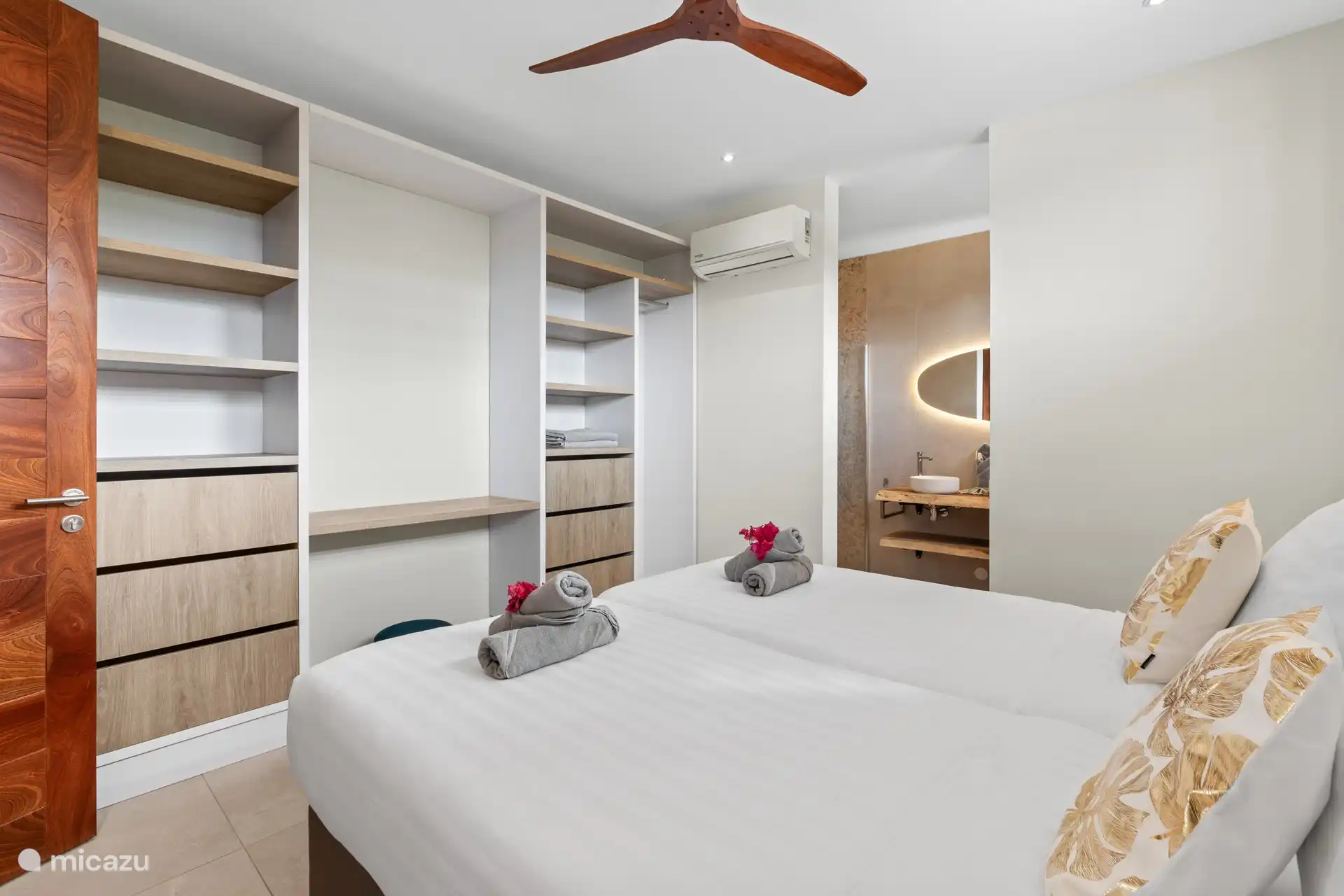 Ample closet space and an ensuite bathroom