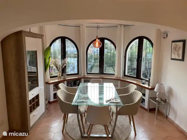 Villa avec piscine près de la mer et du golf | Espagne, Costa Blanca, Benissa - villa Une salle à manger cosy