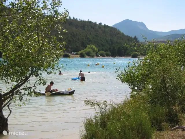 baignade dans le lac de Castillon
