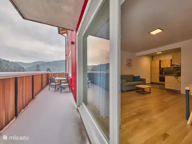 Location de Vacances République Tchèque, Hradec Králové, Pec Pod Snezkou, appartement - Résidence Krakonos 4-9 balcon et vue