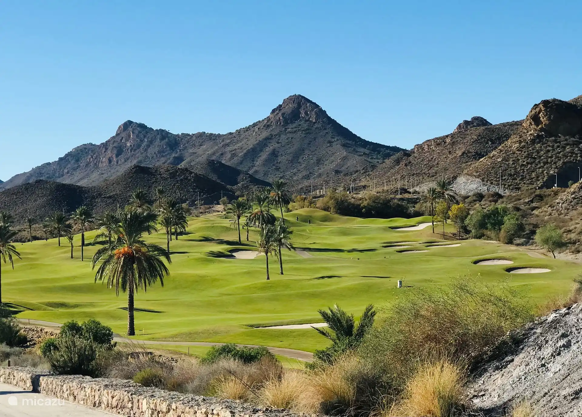 Blick auf den Golfplatz