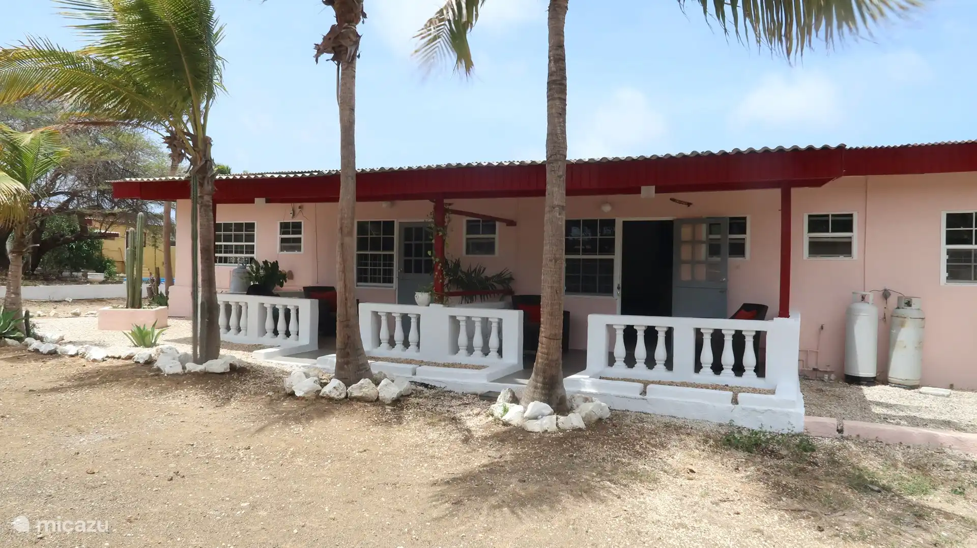 1-Zimmer-Wohnung Aquila Apartments Curaçao Lounge auf der Terrasse