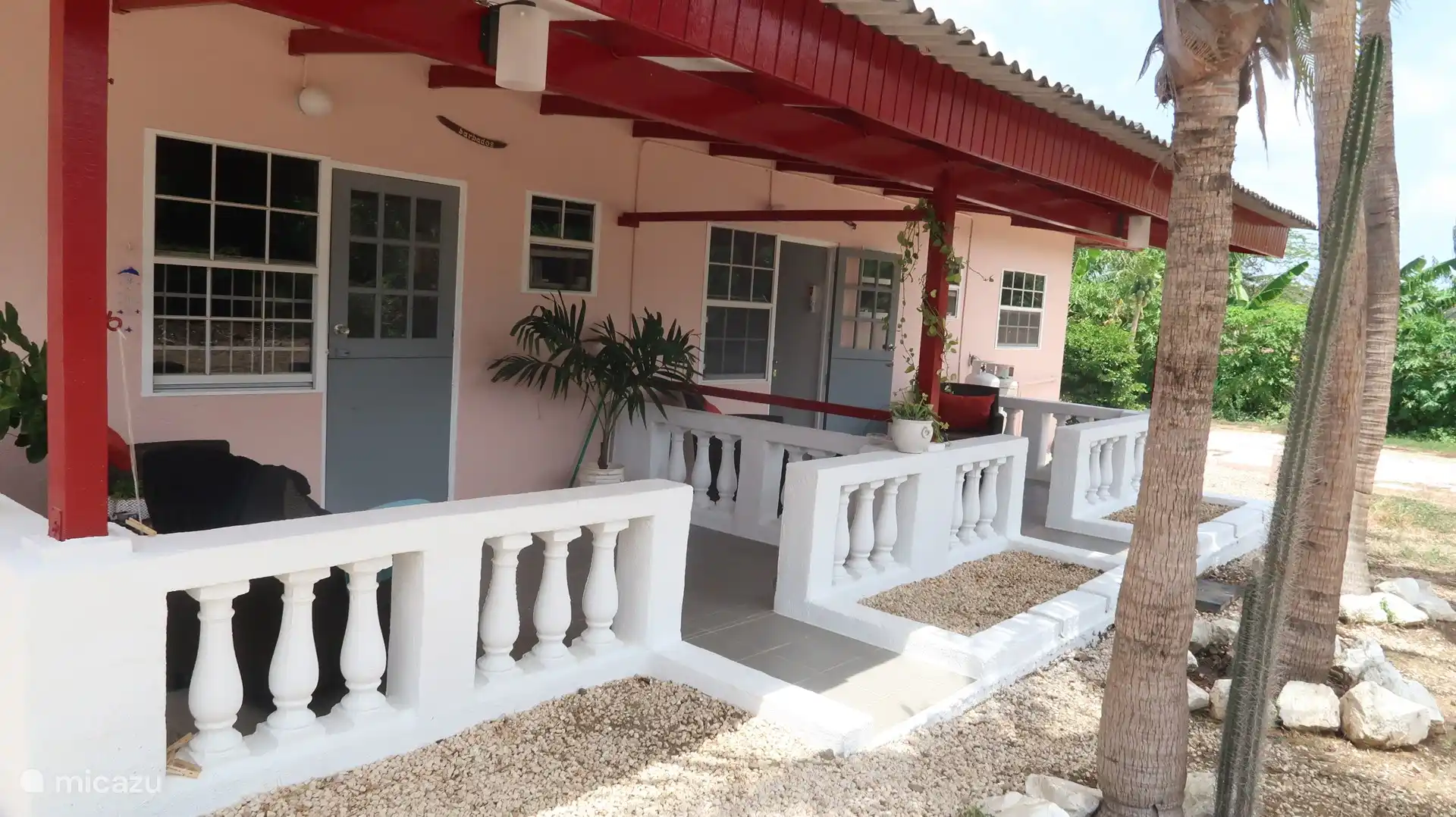 1-Zimmer-Wohnung Aquila Apartments Curaçao Lounge auf der Terrasse