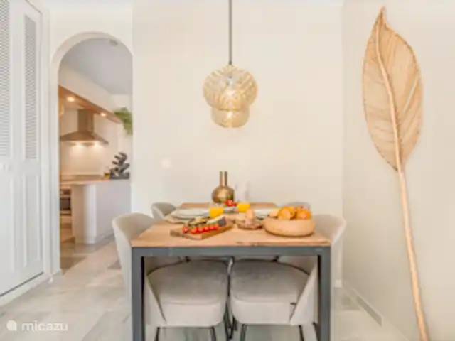 Seaflower Beachfront Apartment huren in Spanje, Costa del Sol, Torrox-Costa - appartement eethoek