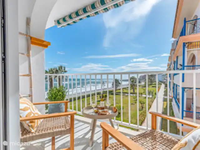 Seaflower Beachfront Apartment huren in Spanje, Costa del Sol, Torrox-Costa - appartement Balkon