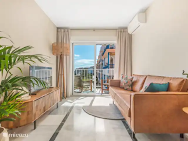 Seaflower Beachfront Apartment huren in Spanje, Costa del Sol, Torrox-Costa - appartement woonkamer