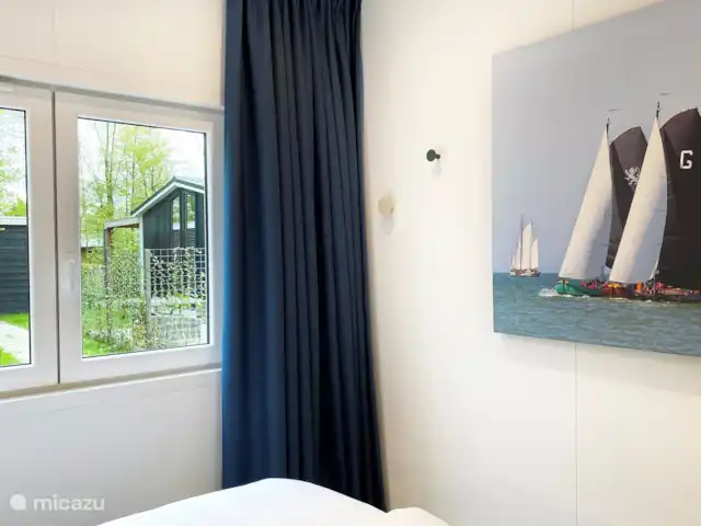 Sralreiger Chalet-lodge avec climatisation | Pays-Bas, Frise, Grouw - chalet Chambre avec rideaux opaques