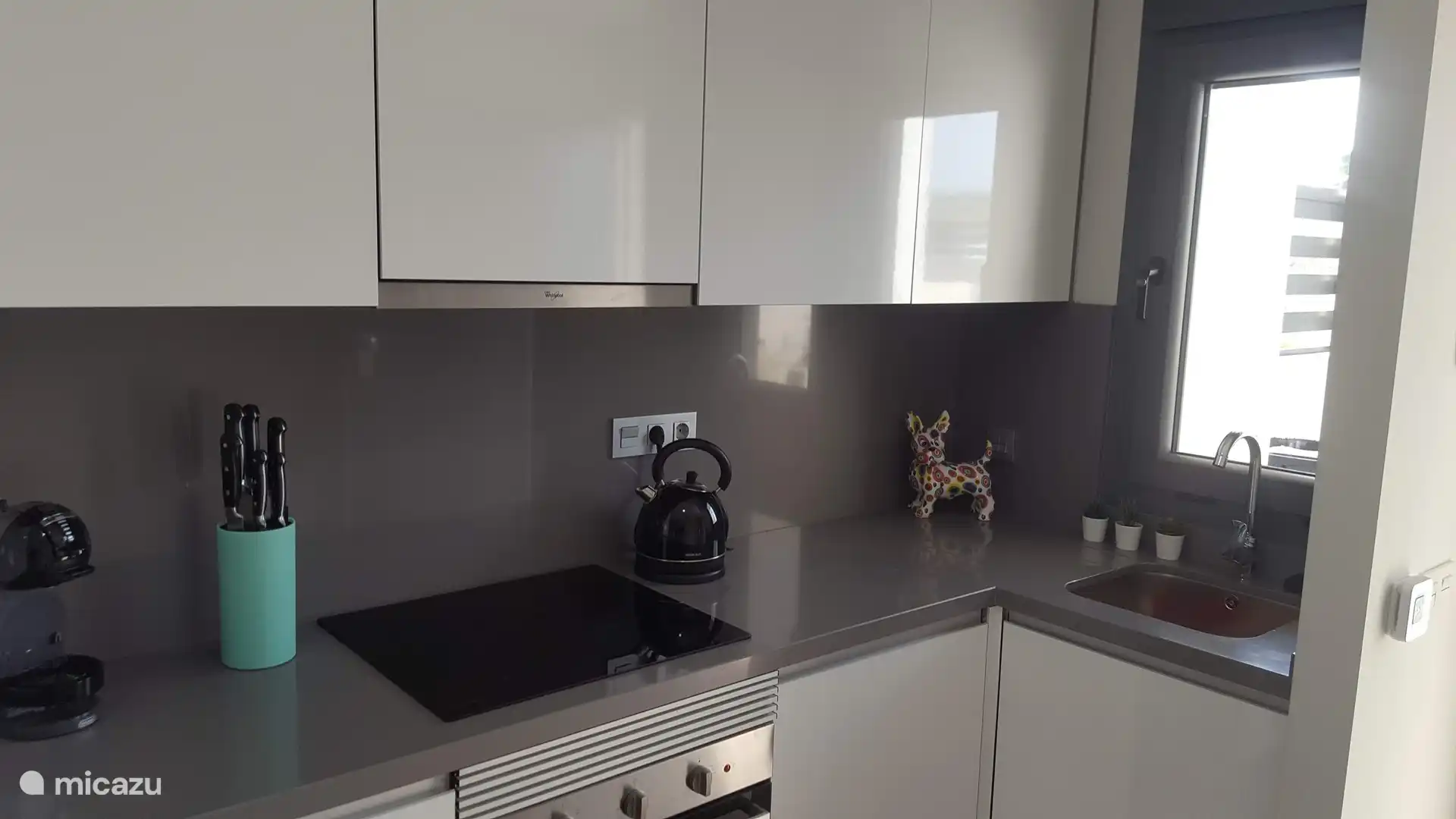 Cocina equipada con horno y lavavajillas 