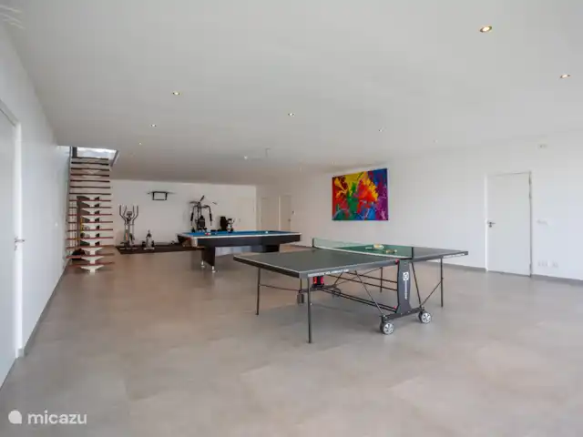 Villa met zeezicht en infinity pool huren in Curaçao, Banda Ariba (oost), Jan Thiel - villa TAFELTENNIS TAFEL