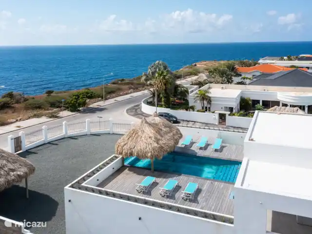 Villa met zeezicht en infinity pool huren in Curaçao, Banda Ariba (oost), Jan Thiel - villa UITZICHT